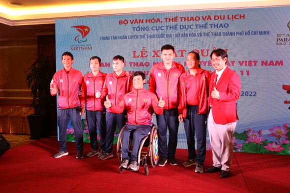 Đoàn thể thao người khuyết tật Việt Nam xuất quân dự ASEAN Para Games 11 ảnh 4