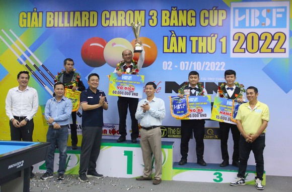 Mã Xuân Cường đăng quang giải billiards carom 3 băng cúp HBSF 2022 ảnh 1