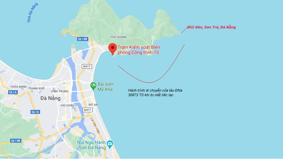 Kịp thời cứu hai ngư dân Đà Nẵng bị nạn trên biển ảnh 1