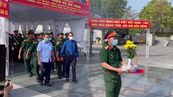 Quảng Trị: Truy điệu, an táng 24 hài cốt liệt sĩ hy sinh tại Lào ảnh 4