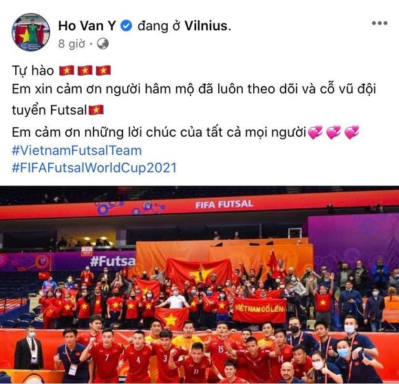 Các tuyển thủ futsal Việt Nam đồng loạt gửi lời cảm ơn đến người hâm mộ ảnh 4