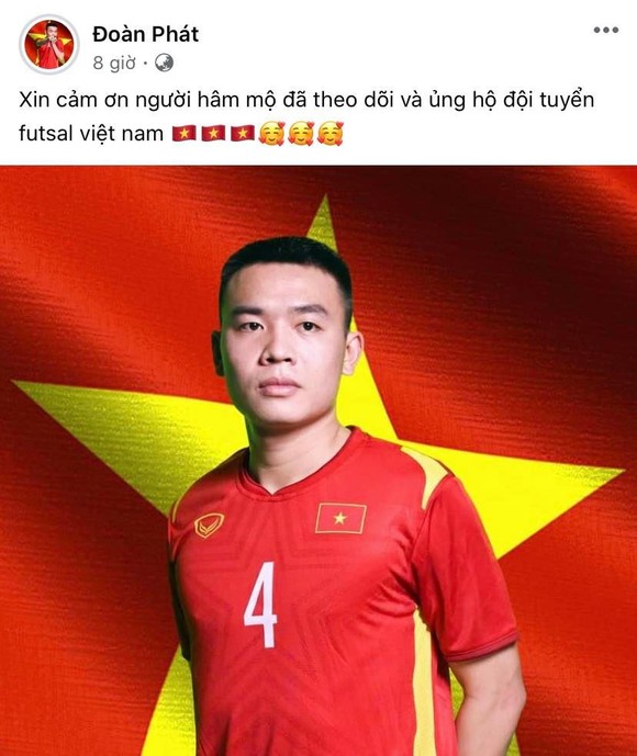Các tuyển thủ futsal Việt Nam đồng loạt gửi lời cảm ơn đến người hâm mộ ảnh 6