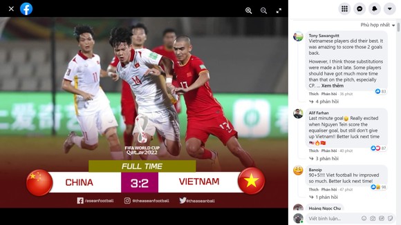 Khán giả Đông Nam Á tiếc cho thất bại của tuyển Việt Nam ảnh 1