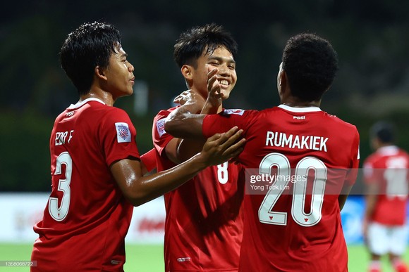 Niềm vui chiến thắng của các cầu thủ Indonesia. Ảnh: GETTY