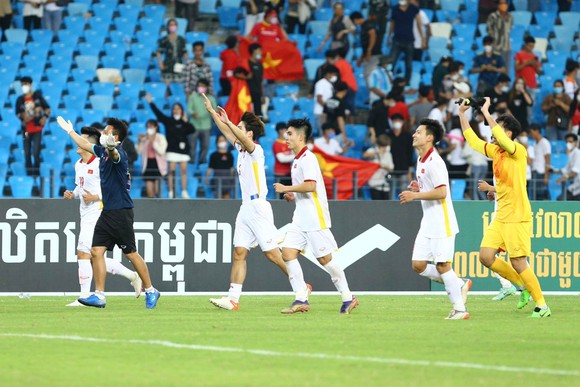 Thêm một lần đánh bại Covid-19, U23 Việt Nam ghi danh vào chung kết U23 Đông Nam Á ảnh 5