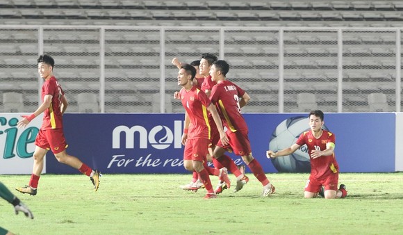 U19 Việt Nam đã vào bán kết Giải U19 Đông Nam Á 2022. ẢNH: PHAN HỒNG