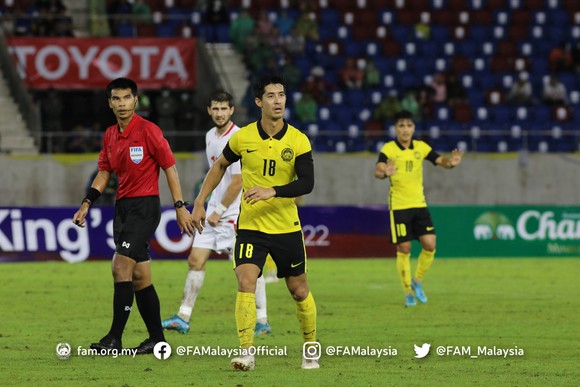 Malaysia lỡ chức vô địch King's Cup 2022. ẢNH: FAM
