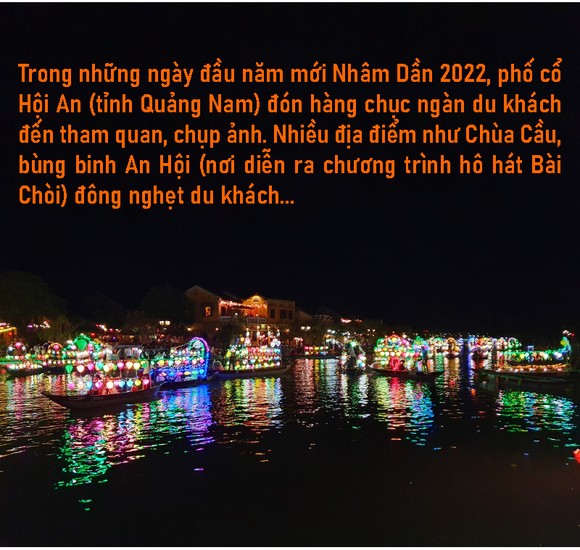 Hàng chục ngàn du khách đến tham quan phố cổ Hội An những ngày đầu năm mới ảnh 1