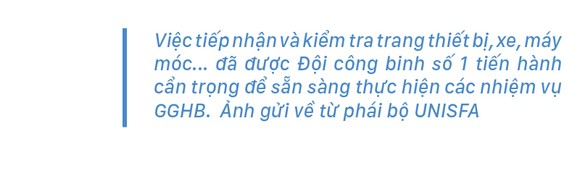 Dàn xe 'khủng' của Đội công binh số 1 Việt Nam lăn bánh tại phái bộ UNISFA ảnh 7