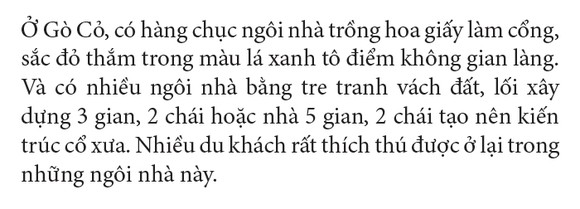 Độc đáo làng du lịch cộng đồng Gò Cỏ ảnh 24