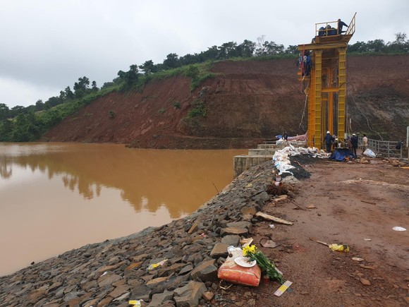 Nước hồ thủy điện Đắk Kar đã hạ xuống mức an toàn
