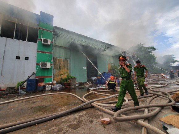 Cháy xưởng gỗ ở khu công nghiệp Phú Tài, Bình Định ảnh 2