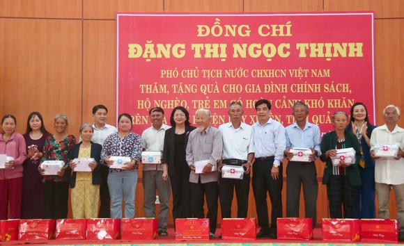 Phó Chủ tịch nước Đặng Thị Ngọc Thịnh thăm và tặng quà hộ nghèo, hộ chính sách tại Quảng Nam ảnh 5