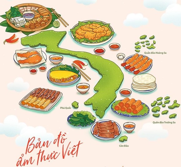 越南美食地圖。