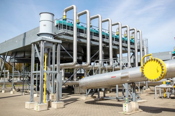 立陶宛維爾紐斯的一個處理天然氣輸氣管道中心。