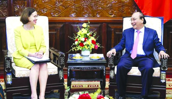 國家主席阮春福接見澳洲大使 