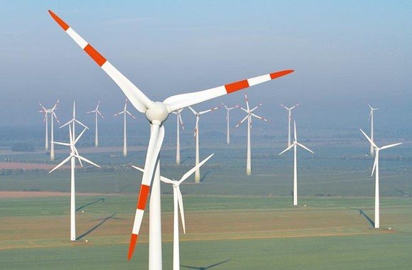德國去年46％的電力來自再生能源，但該國近年反對陸上風電的民眾卻增加。（美聯社）