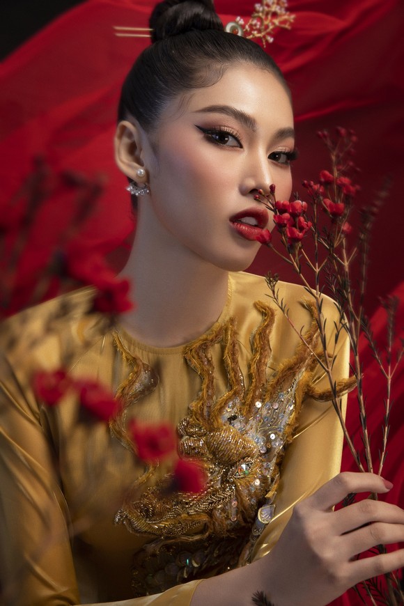 Hé lộ bản phác thảo trang phục dân tộc Á hậu Ngọc Thảo đem đến Miss Grand International 2020 ảnh 3