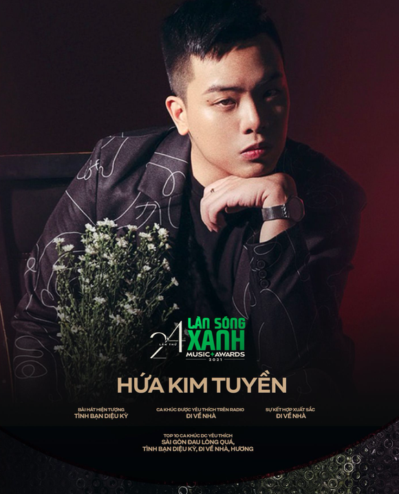 Rapper ​Đen Vâu, Hứa Kim Tuyền 'bội thu' Giải thưởng Làn Sóng Xanh 2021 ảnh 9