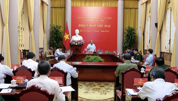 Chủ tịch nước Nguyễn Xuân Phúc chủ trì Phiên họp thứ hai Hội đồng Quốc phòng và An ninh ảnh 1