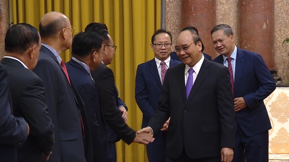 Chủ tịch nước Nguyễn Xuân Phúc tiếp Đại tướng Hun Manet, Phó Tổng Tư lệnh Quân đội Hoàng gia Campuchia ảnh 3