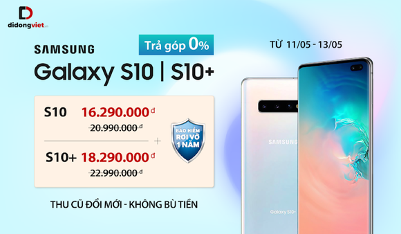 Samsung Galaxy S10/S10+ giảm 4,7 triệu đồng tại Di Động Việt ảnh 3