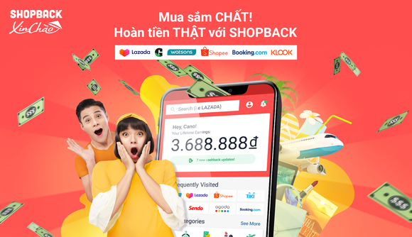 ShopBack là dịch vụ hoàn tiền  từ hơn 150 đối tác 