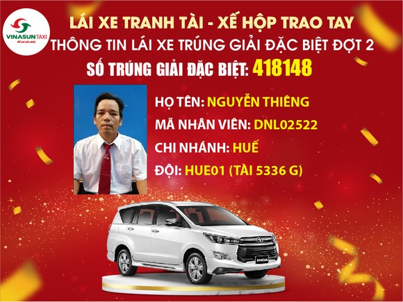 Vinasun Taxi tổ chức Lễ quay thưởng giải đặc biệt 01 xe Toyota Innova 2.0G AT 2019 ảnh 1
