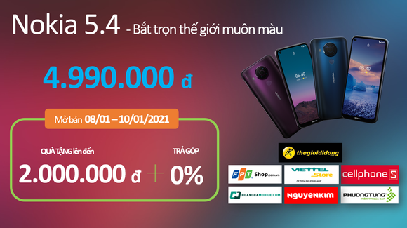 Nokia 5.4 có mức giá 4,99 triệu đồng tại thị trường Việt Nam  ảnh 5