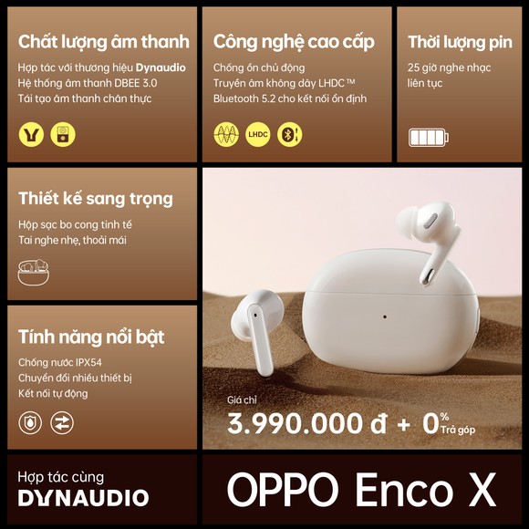 Hợp tác cùng Dynaudio, OPPO ra mắt tai nghe không dây cao cấp Enco X ảnh 6