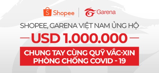 Shopee và Garena Việt Nam chung tay ủng hộ Quỹ vaccine phòng Covid-19 ảnh 1