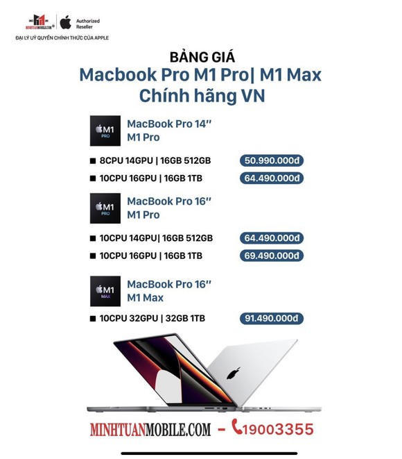 MacBook Pro thế hệ mới sắp mở bán tại Việt Nam, giá dự kiến từ 50 triệu đồng ảnh 1