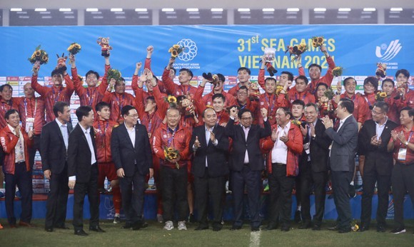  越南男足成功衛冕東運會金牌。