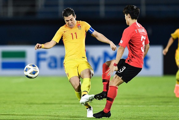 U23 Hàn Quốc (áo đỏ) có chiến thắng nhọc trước các cầu thủ Trung Quốc. Ảnh: AFC