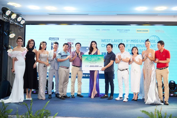 Giải Golf thiện nguyện Hoa Hậu Hoàn vũ Việt Nam quyên góp được 690 triệu đồng xây dựng 2 cây cầu tại tỉnh Long An ảnh 6