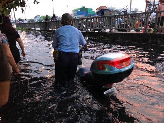 Nearly 200 people urgently overcome dike incident in district 8 ảnh 4