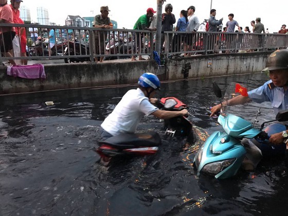Nearly 200 people urgently overcome dike incident in district 8 ảnh 5