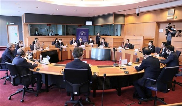 Top leaders of Vietnamese, European parliaments hold talks ảnh 2
