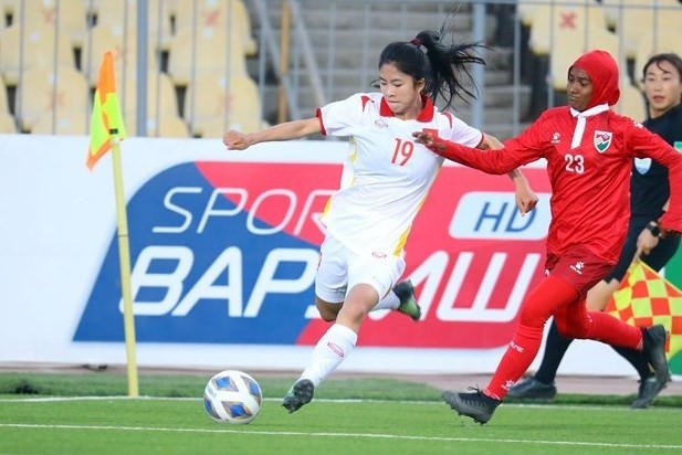 Vietnam thrashes Maldives 16-0 at AFC Women's Asian Cup qualifiers ảnh 1