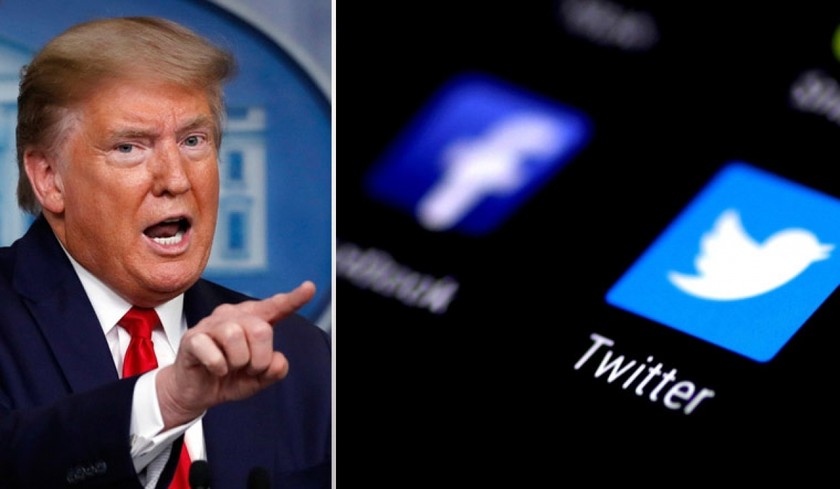 Các nền tảng xã hội lớn tiếp tục ngăn “cuộc chơi” của ông Donald Trump. (Ảnh: The Week)