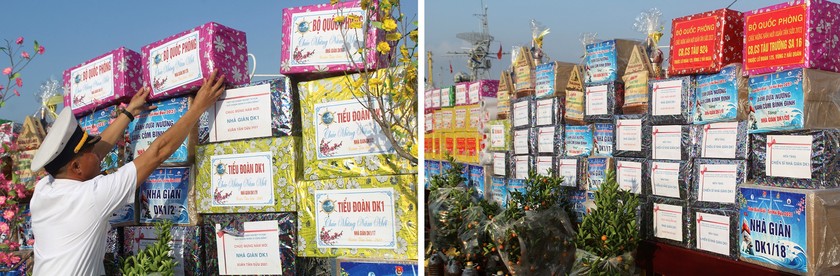 Bringing Tet gifts to soldiers on duty at DK1 Platform ảnh 4