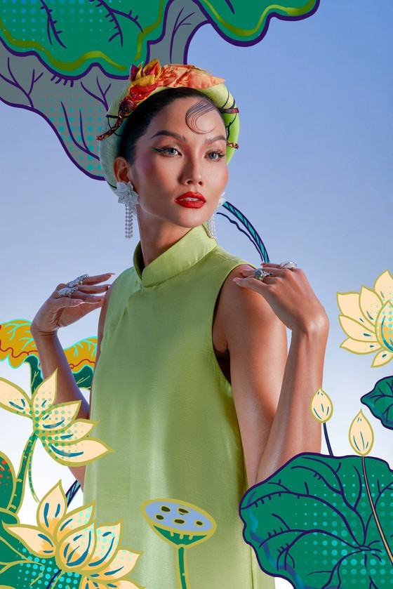Miss Universe Vietnam 2017, H'Hen Nie honors Dong Ho folk painting ảnh 3