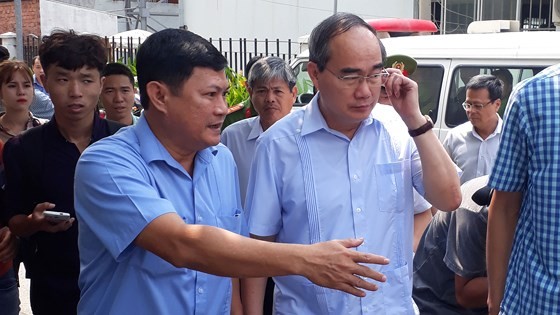 HCMC Party Chief Nhan directs to review firefighting task in condominium ảnh 2