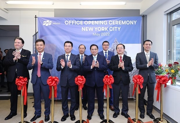 PM attends opening ceremony of FPT Software's second office in New York ảnh 1