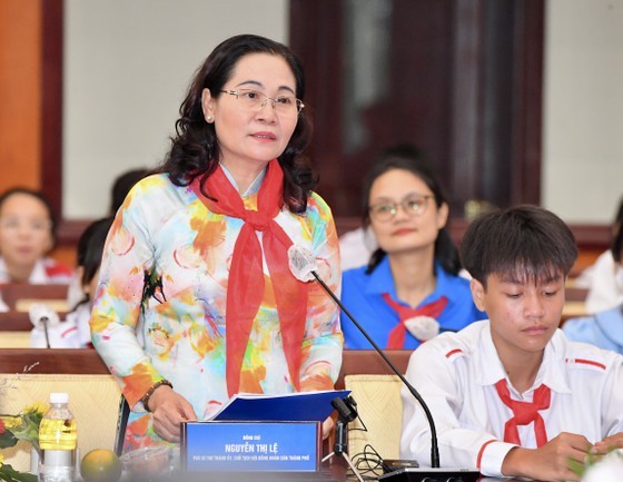 Chairwoman Nguyen Thi Le: Listening to children to take better care of them ảnh 1