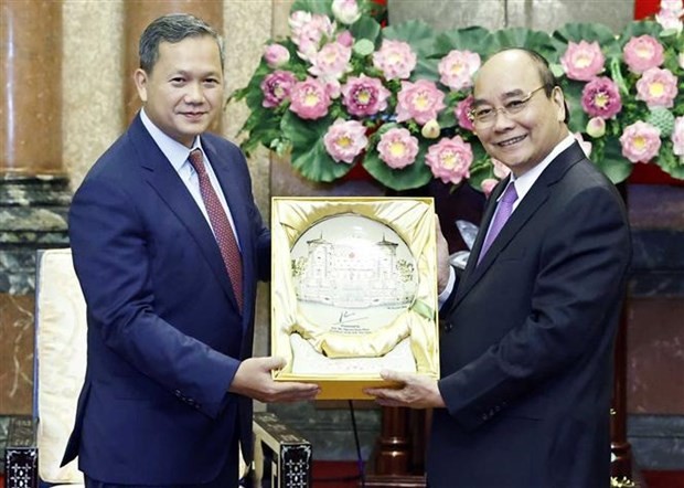 President receives Cambodian high-ranking military officer ảnh 1