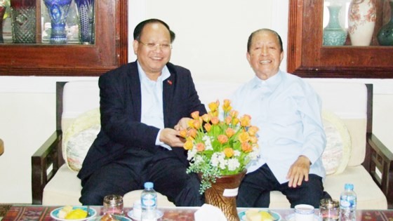 City delegation visits former Lao Prime Minister  ảnh 1