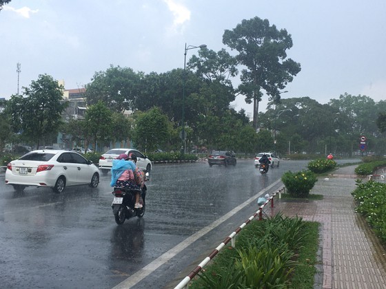 Torrential rain pours down on Ho Chi Minh City ảnh 2
