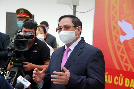 Election day: PM Pham Minh Chinh casts ballot in Can Tho City ảnh 4