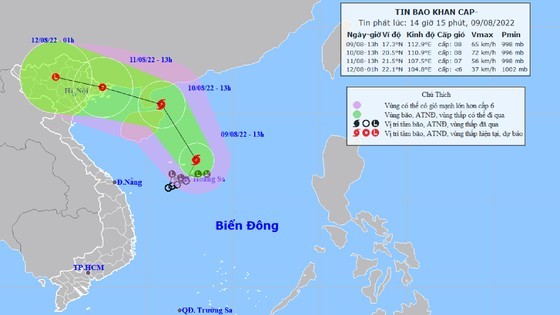 Tropical depression intensifies into storm toward north ảnh 1